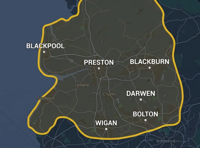 Areas Covered Map